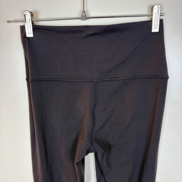 SETACTIVE 7/8 High Rise Leggings Made in USA Gray Black Size Medium - Picture 4 of 5